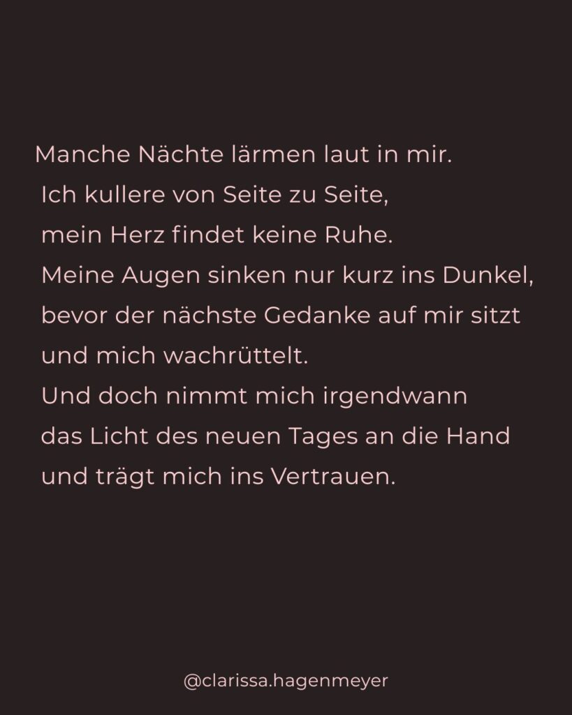 Poesie von Clarissa Hagenmeyer